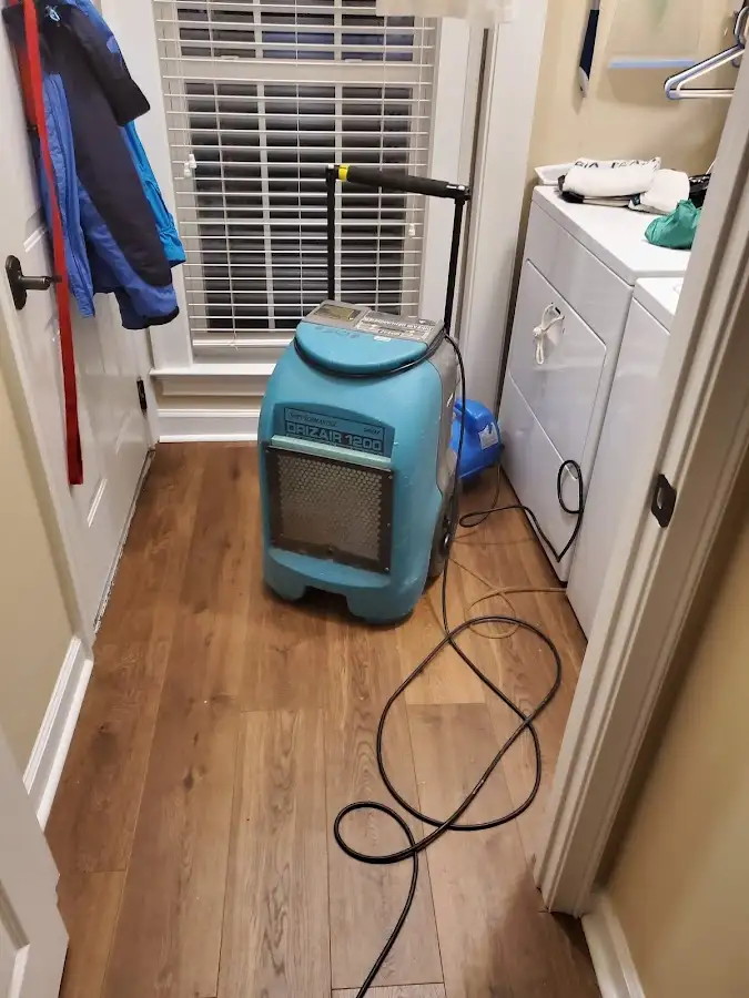 Commercial dehumidifier deployed for Flood Damage Cleanup in Capitola
